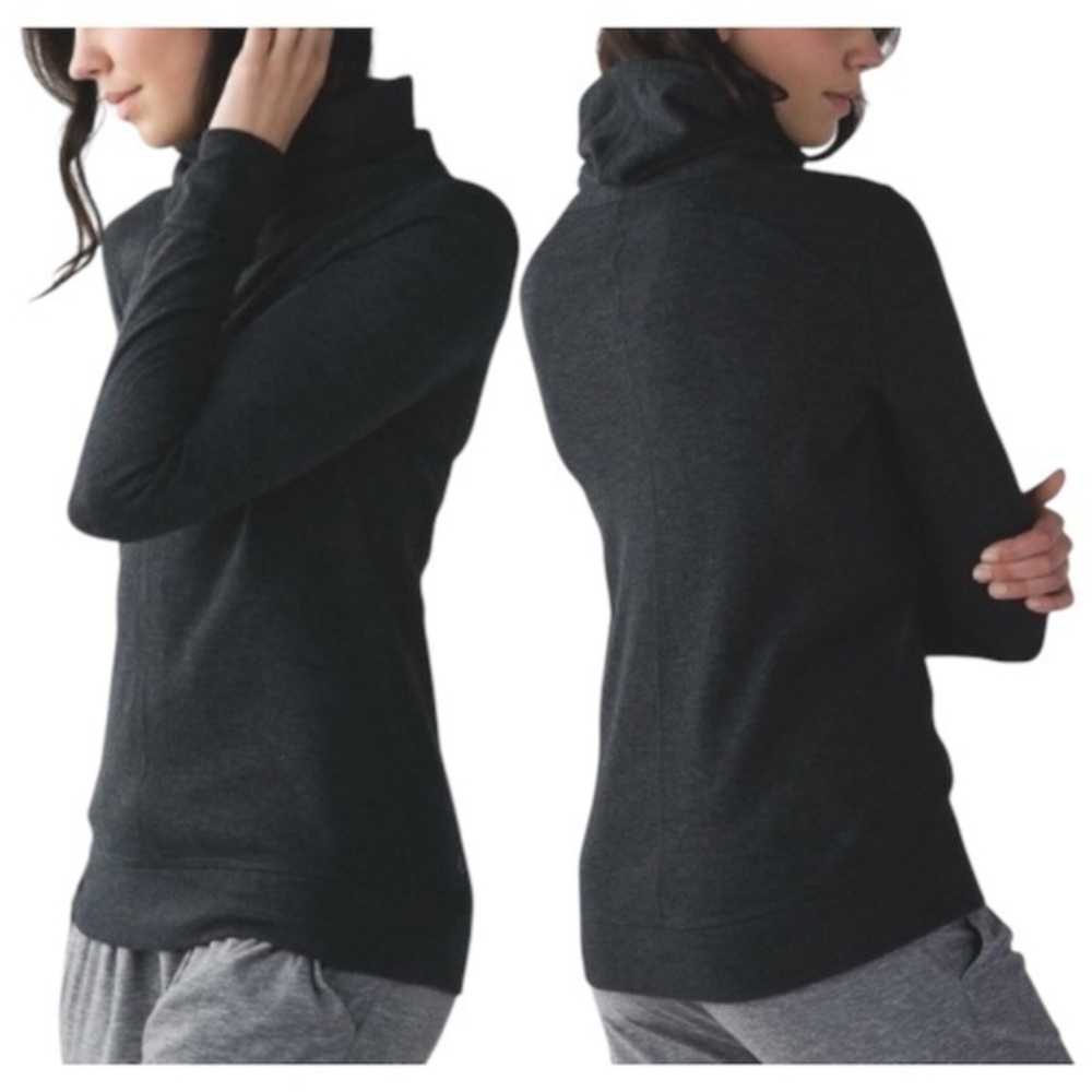 Lululemon In A Cinch Long Sleeve Tee Classic Stripe Heathered Grey 6